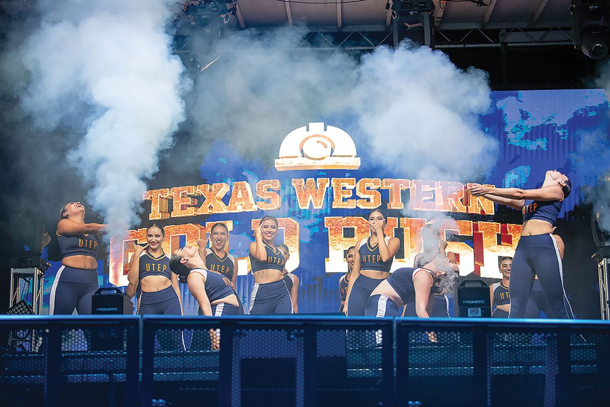 UTEP+hosted+the+2023-2024+Texas+Western+Gold+Rush+Aug.+28%2C+at+Centennial+Plaza.+This+included+performances+from+cheerleaders%2C+UTEP+staff%2C+band%2C+and+round+two+of+the+Battle+of+the+Bands+which+featured+artists+such+as+Interlude%2C+Jett+Black%2C+and+Sultanes+Del+Yonke.++
