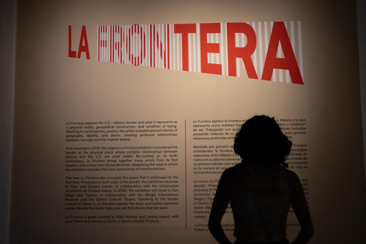 The “La Frontera” exhibit is one of the Rubin Center’s latest galleries showing pieces that reminisce Mexican American culture on the border.  