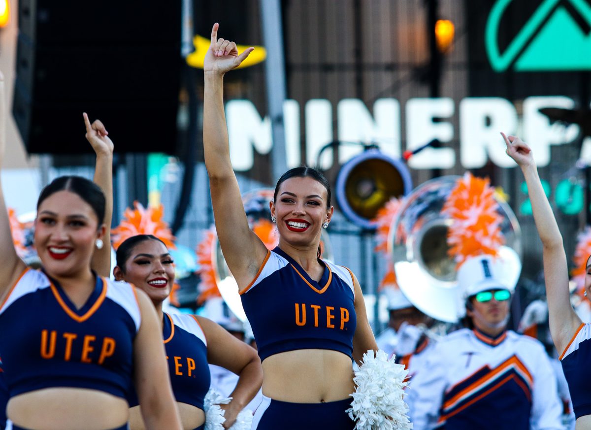 UTEP dance team opens for Minerpalooza. 