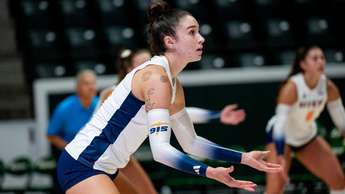 The UTEP volleyball team competed in three out-of-state games between Friday, Aug. 25, and Saturday, Aug. 26.  Photo courtesy of Samuel Conners/ SELA athletics  