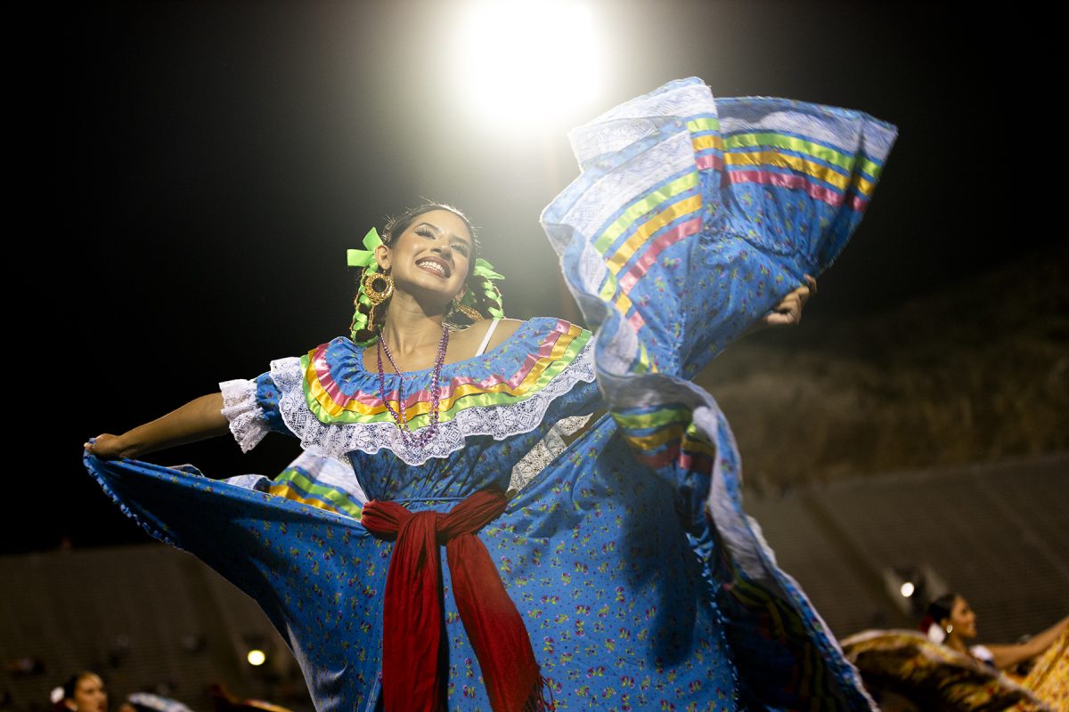Folklorico groups performed several dances during the Louisiana Tech football game Oct. 1.  