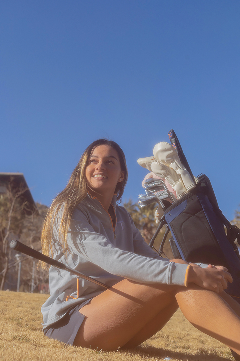 From Bogotá, Colombia, redshirt junior Daniela Chipchase plans to pursue golf after graduation and continue her journey in the states with the support of her friends and family. Photo courtesy of Minero Magazine