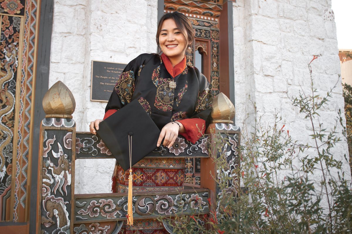 Sonam Chok, born in raised in Bhutan, is a graduating senior from UTEP College of Nursing. 