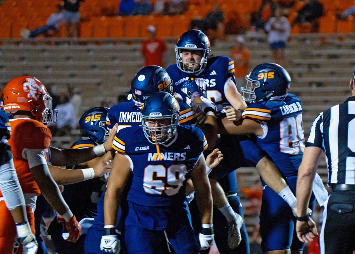 The UTEP Miners won 37-34 against Sam Houston in Huntsville, Texas Wednesday, Oct. 25. Photo courtesy of UTEP Athletics  