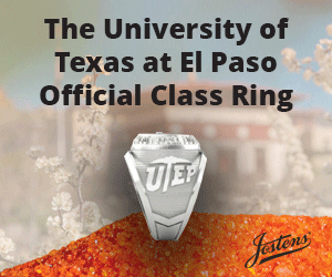 The University of Texas at El Paso Official Class Ring. New design and different sizes to meet your needs. Click for more information on UTEP Ring Events and Ring Ceremony.