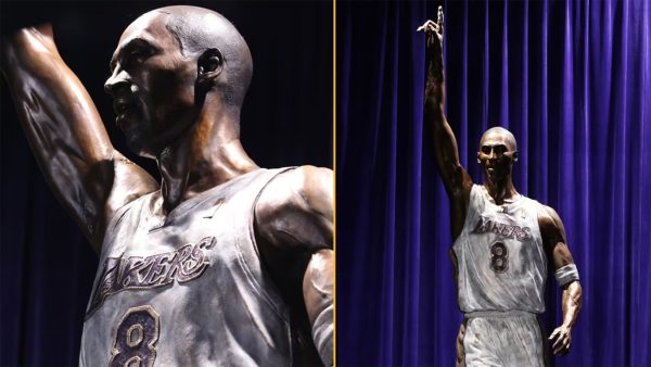 The Los Angeles Lakers unveiled a statue on Feb. 8, 2024. Honoring NBA legend Kobe Bryant who played for the franchise for 20 years, spanning from 1996 to 2016.  