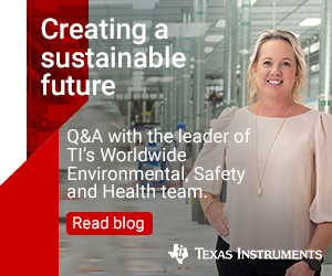 Creating a sustainable future. Q&A with the leader of ITs Worldwide Environmental, Safety, and Health team. Read Blog Texa Instruments