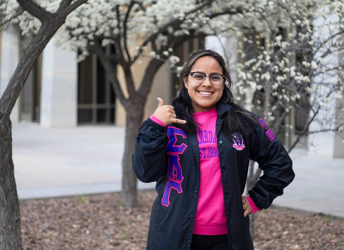 Brianna+Reyes%2C+student+and+president+of+Sigma+Lambda+Gamma.