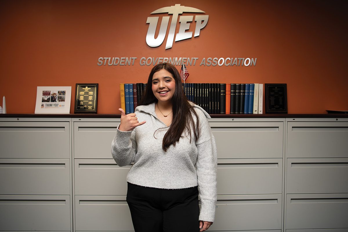 Ana Giselle Marquez-Perez, education major and the collegiate senator for education.