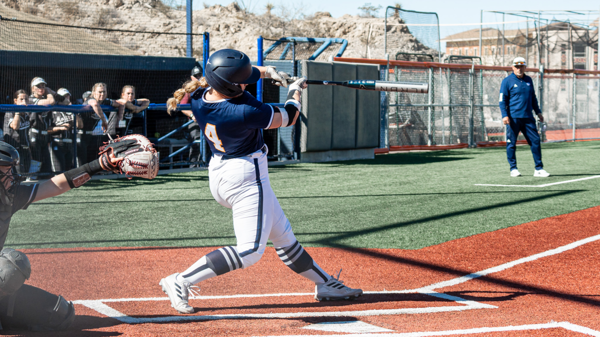 UTEP Softballs Battle of I-10 happened on March 22. and 23. in the New Mexico State University Softball Complex. Photo courtesy of UTEP Athletics.