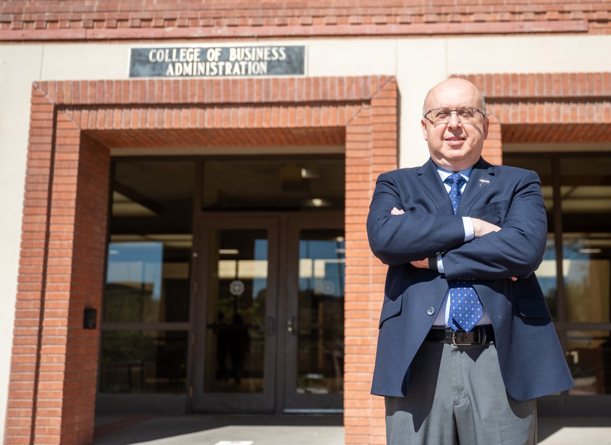 John Hadjimarcou, Ph.D., first came to UTEP in 1994, starting as a professor and eventually being appointed interim dean in 2023. On Mar. 25, 2024, Hadjimarcou was named the permanent dean of the Woody L. Hunt College of Business.
