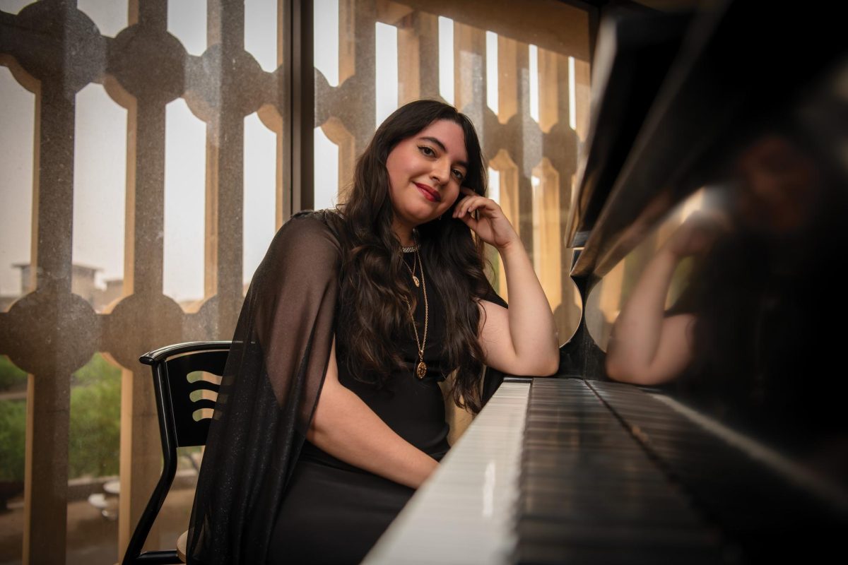 Lauren Martinez finds a way to express herself through playing the piano.