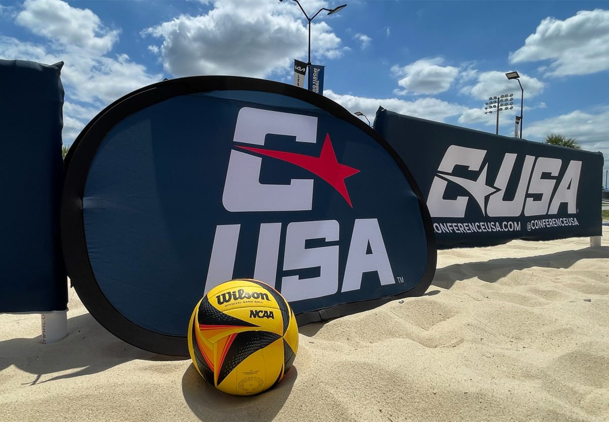 The C-USA Beach Volleyball Championships took place April 25 to 27 at the Youngsville Sports Complex. Photo Courtesy of UTEP Athletics.