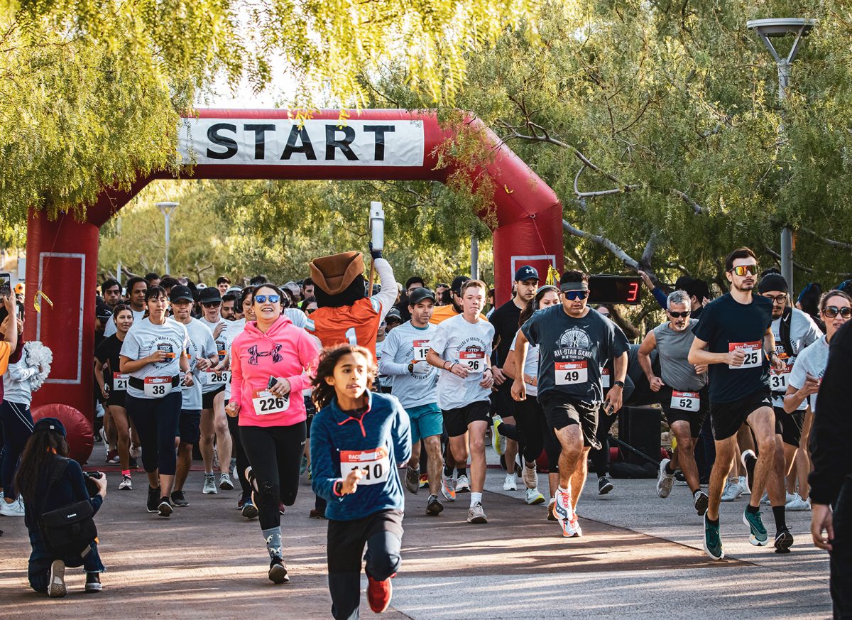 As UTEP’s 2024 Homecoming has come and gone, the results of the 14th Annual Miner Dash 5k Run/3k walk will stick around forever. The event, which took place at Centennial Plaza, showcased not only the race but also jumping balloons, inflatables, yoga and a medal ceremony for the winners of the race in several age groups. The race ran from 8:00 to 11:00 am with all the proceeds to help benefit UTEP’s College of Health Sciences Programs and the Wellness Program.