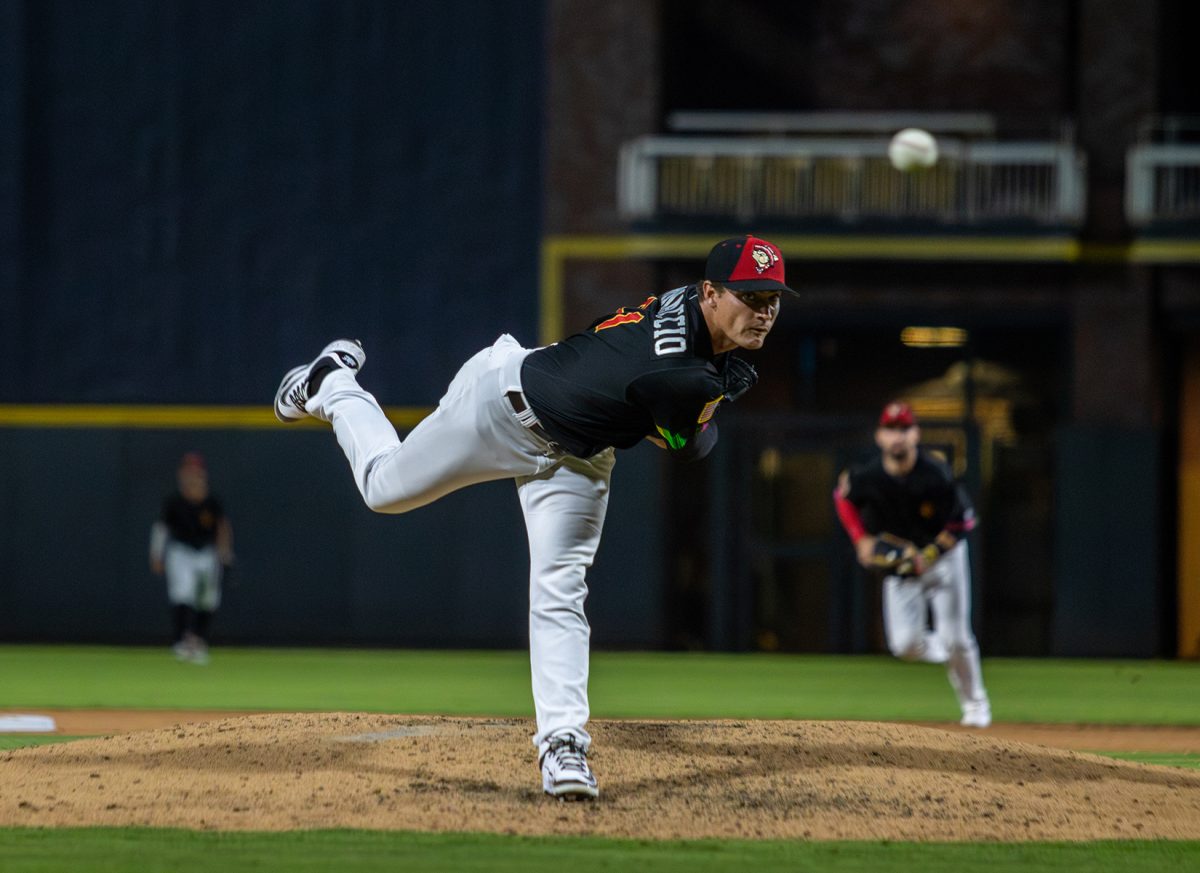 Chihuahuas pitcher Ron Marinaccio struck out two batters while only allowing one run. 