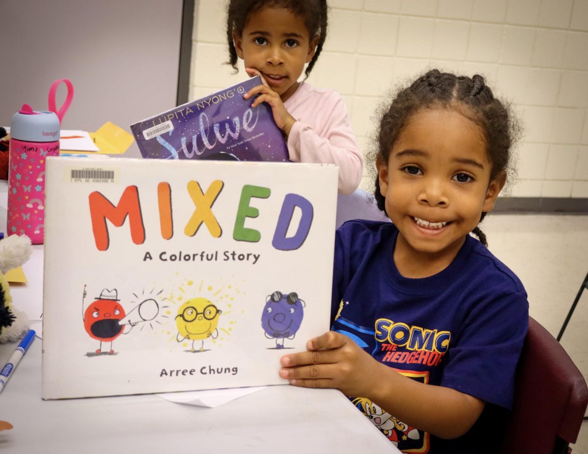 “Mixed,” a colorful story by Arree Chung was read during the “Same and Different Story Time” event at Clardy Fox Library. The children’s book uses color to teach messages of inclusion, kindness, and respect across racial and cultural lines.