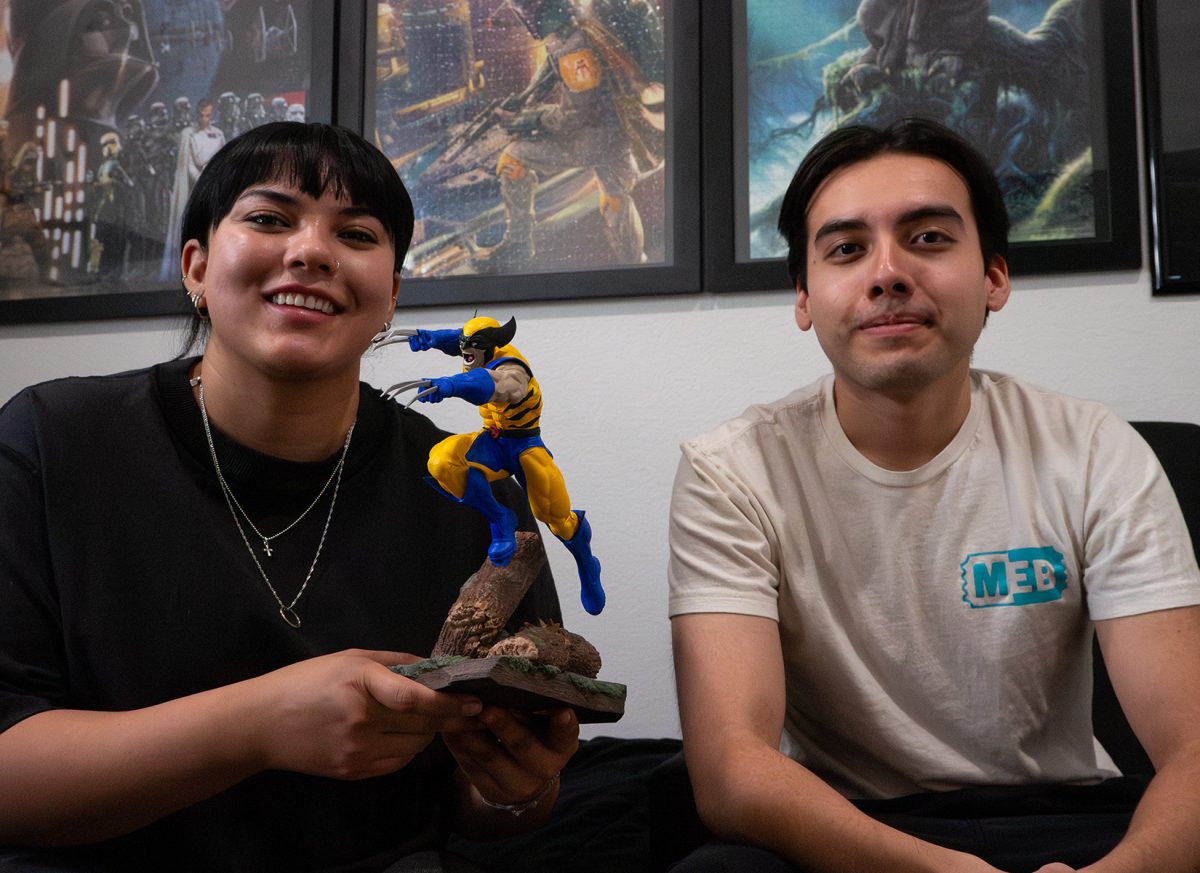 UTEP students Alyssa Contreras (left) and Diego Carrasco (right) cite their shared creativity and engineering experience as the inspiration for their online shop.