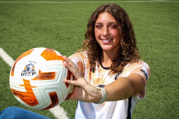 Savanah Finley is the starting freshman goal keeper on the UTEP soccer team.