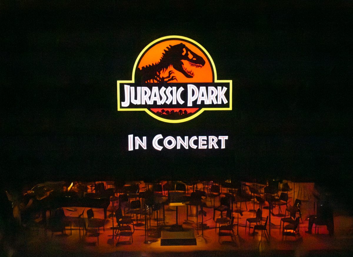 Jurassic Park fans swarm the Plaza Theater to witness the film with a live orchestra.