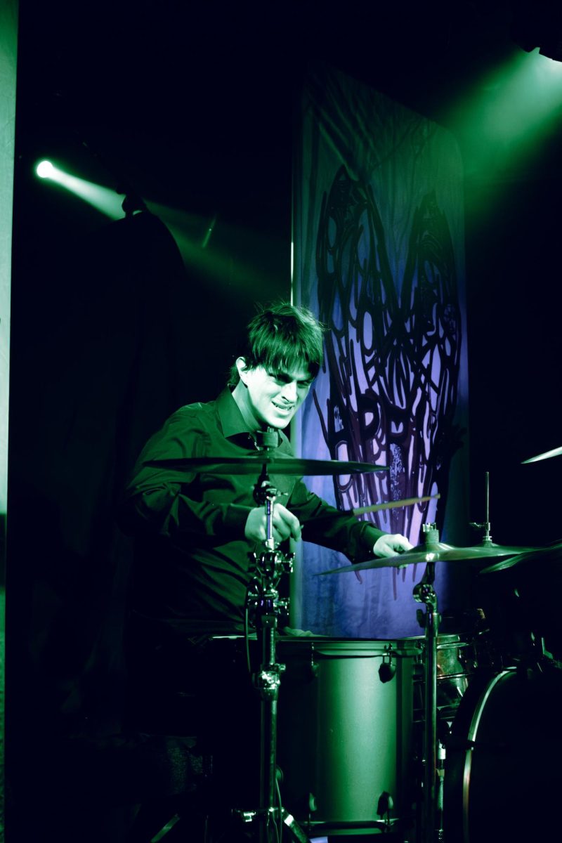 Laying down the beat drummer Willy Canada and the rest of the band perform their new single “Neverbloom” on the same day of release. 