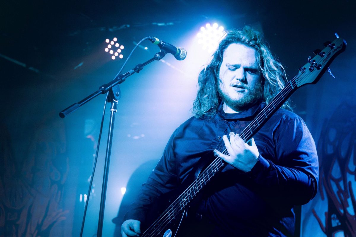 Bassist Lukas Wilson performs with Waves in April during a live show in El Paso on Feb. 27.