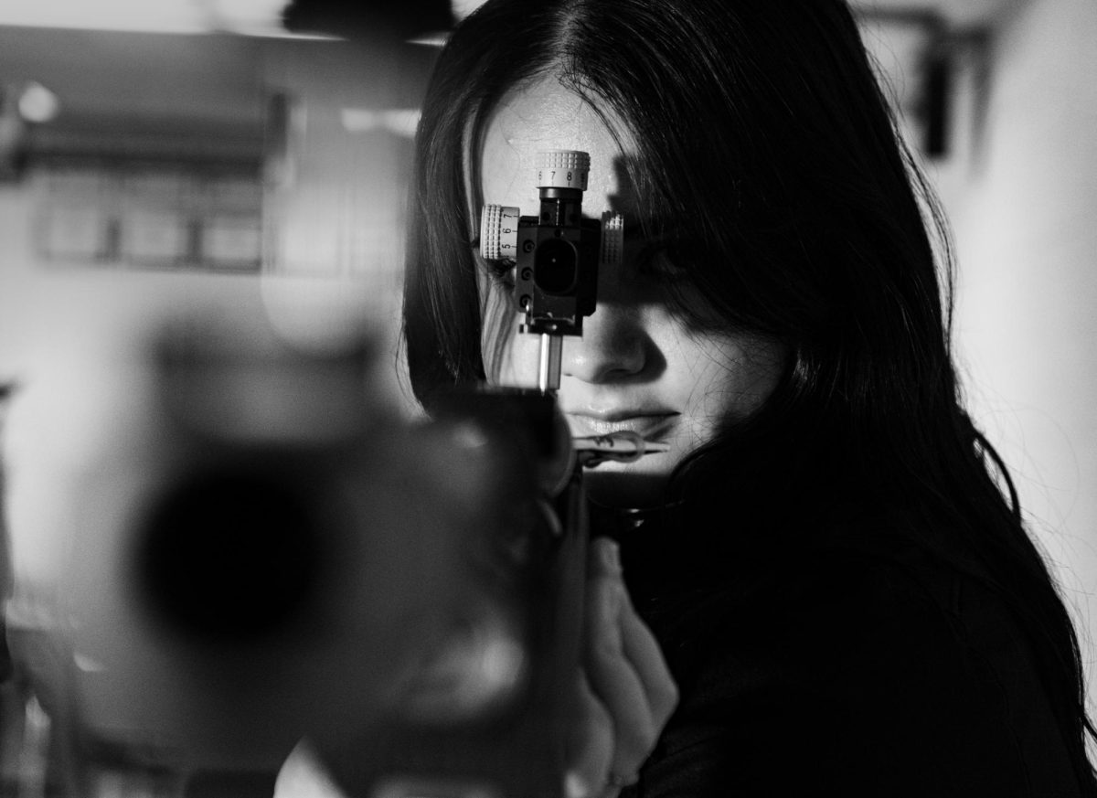 Roxanne (Xan) Keel’s involvement in the women’s rifle team and undergraduate research assistant at Dr. Hirschi’s biology lab seem like complete opposites. Yet these two worlds in Keel’s studies never compete with each other; in fact, they’re often intertwined with one another.