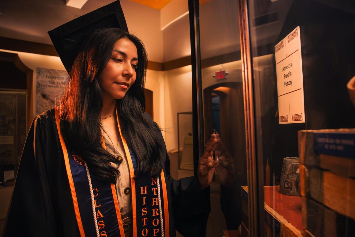 Powering through health problems and life-changing events, senior Heidi Baca graduates with four degrees, honoring her loved one and reaching an academic milestone at the same time.